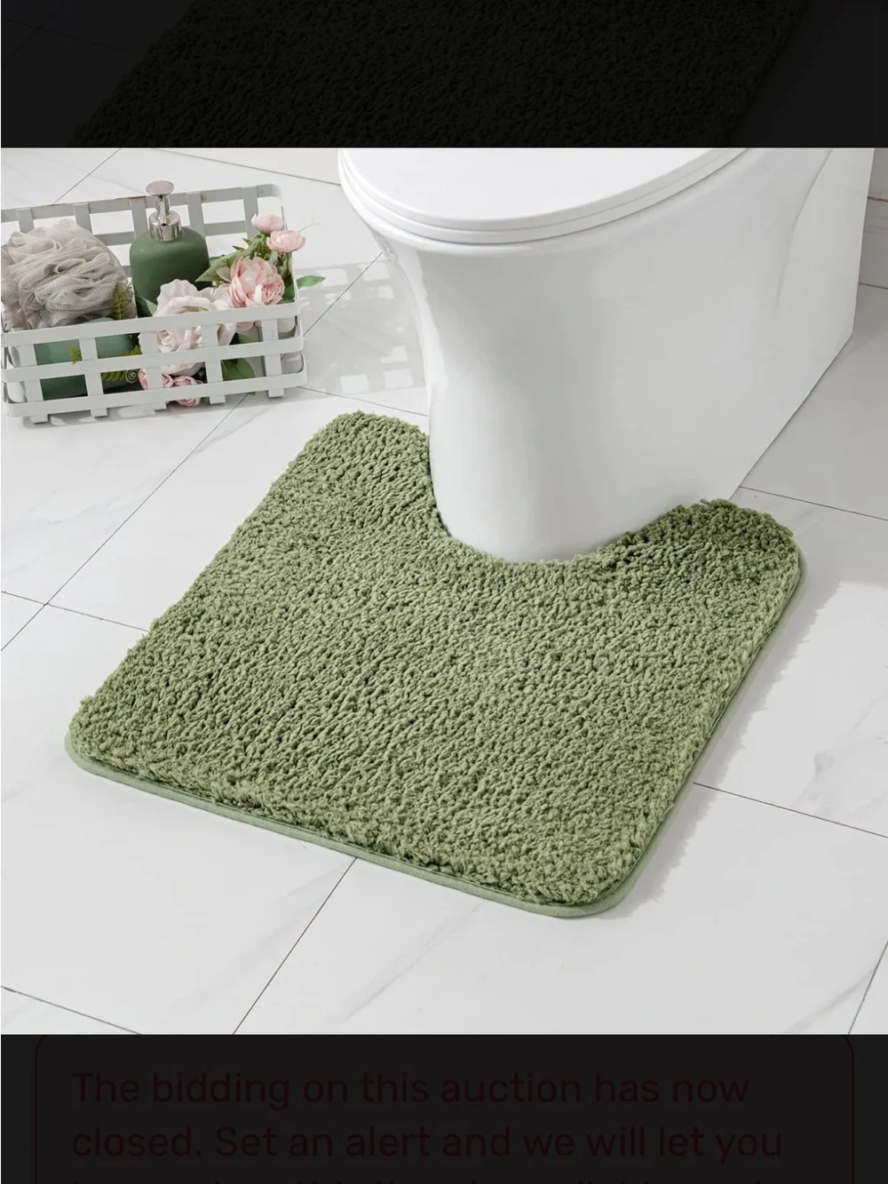 20x20 u shaped shaggy bath toilet rug